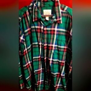 4xl Mens Flannel Button Down Long Sleeve Shirt (2) lot